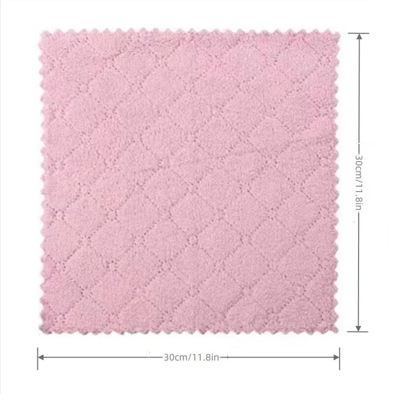 Microfiber towel 10pcs Microfiber Towel Absorbent Kitchen Cleaning Cloth Non-stick Oil Dish Towel Rags Napkins Tableware Household Cleaning