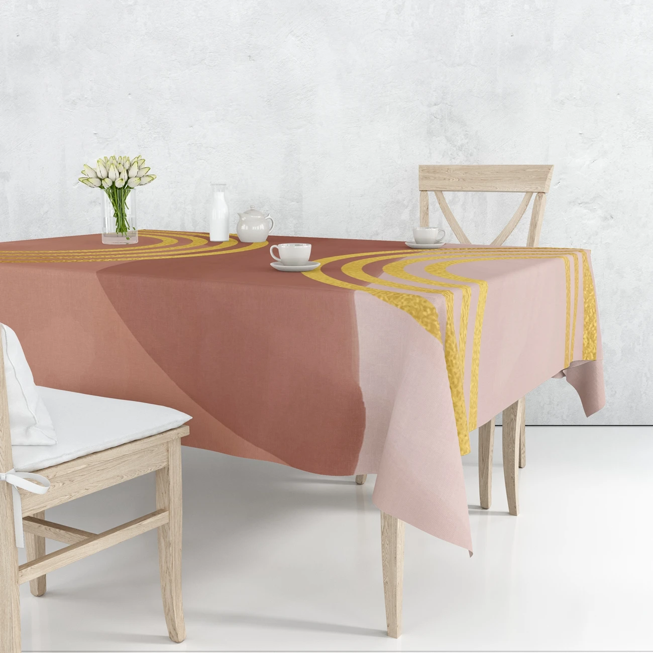 

Geometric Abstract Nordic Plant Rectangular Moon Pattern Kitchen Decoration Party Anti-stainTablecloth Nappe De Table Nappe