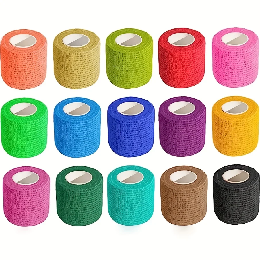 3Pcs Portable Elastic Self-adhesive Bandage Breathable Sports Non-woven Wrap Finger Tape For Wrist Ankle Elbow Shoulder sports tape