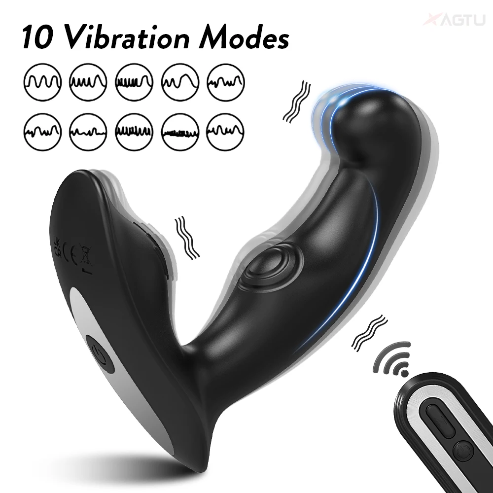 Vibrating Butt Plug Anal Vibrator Wireless Remote Control Adult Sex Toys for Couples Gay Prostate Massager Ass_voghion.com
