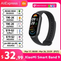 Global Version Xiaomi Smart Band 9 Bracelets 1.62''AMOLED Display BloodOxygen Heart Rate Monitoring 150+ Sport Modes Smart band 1