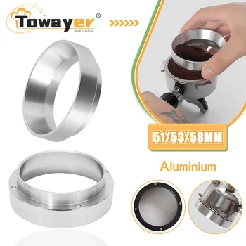 에스프레소 커피 도징 링, 마그네틱 커피 도징 깔때기, 에스프레소 포타필터 커피 파우더 도구와 호환 가능, 51mm, 53mm, 58mm