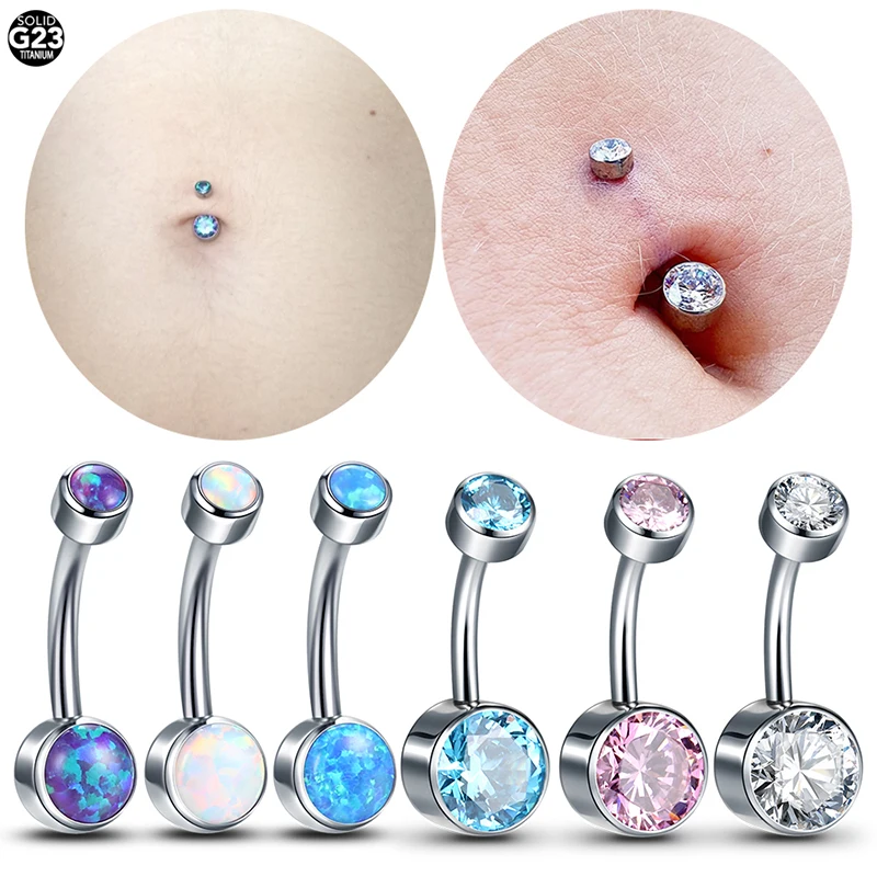 

Ювелирное Украшение для пупка из титана с фианитом, 14 г