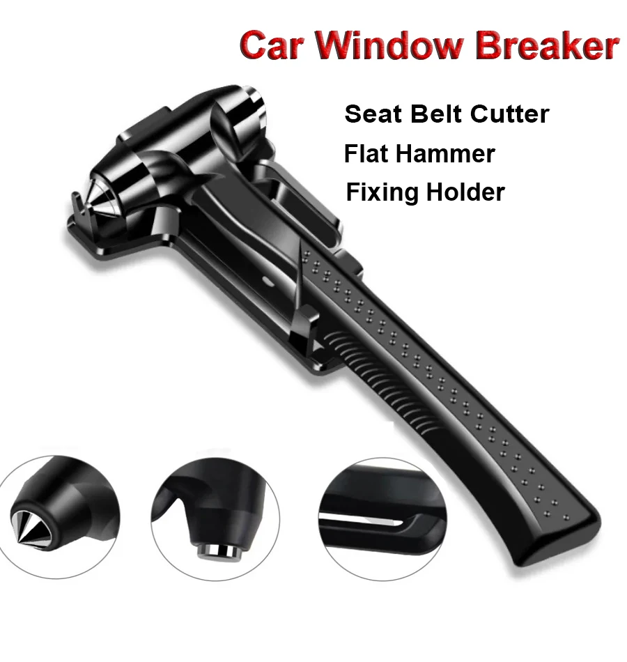 Car Safety Hammer with Seat Belt Cutter