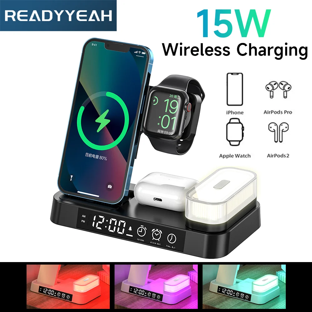 4-in-1-foldable-wireless-charging-stand-for-samsung-huawei-apple-phone-charging-station-for-watch-airpods-with-lamp-and-clock