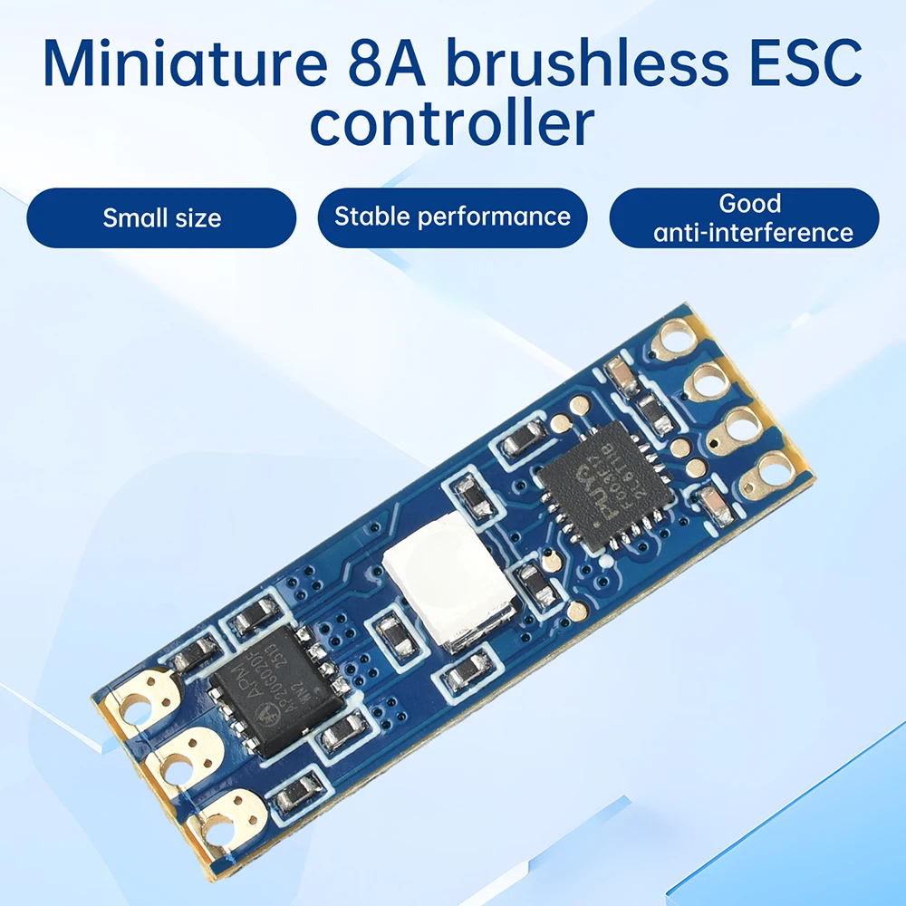 ESC 8A Mini sans balais pour drone FPV micro 2S-3S PWM