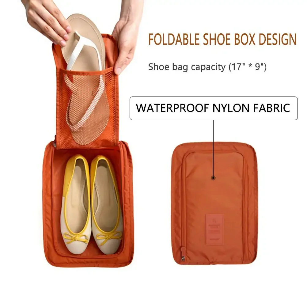 Storage Bag 5/1pcs Portable Folding Small Shoe Bag Travel Storage Bag Shoe Storage Multifunctional Waterproof Beach Travel