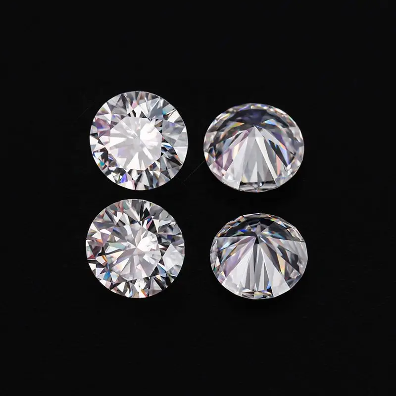 100% Real Moissanite Stone D Color 0.5-2.0ct Lab Diamonds Loose Gemstones Pass Tester with Report loose gemstones moissanite jewelry materials