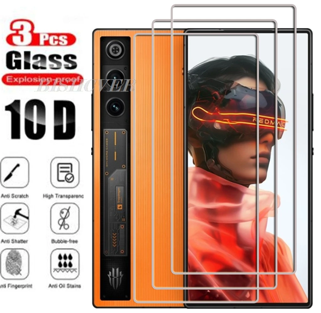 Premium Tempered Glass Screen Protector - 3 Pack for 6.8 Devices