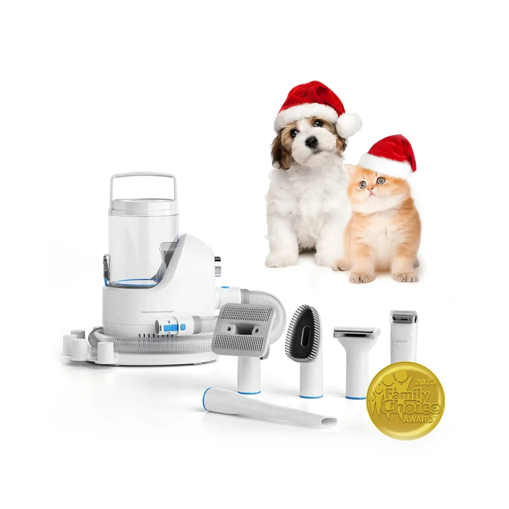 Neakasa Neabot P2 Pro Pet Grooming Vacuum Kit Cleaning Brush 10500Pa Dog Brush Hair Trimmer Grooming Comb Hair Clipper Kit 2L