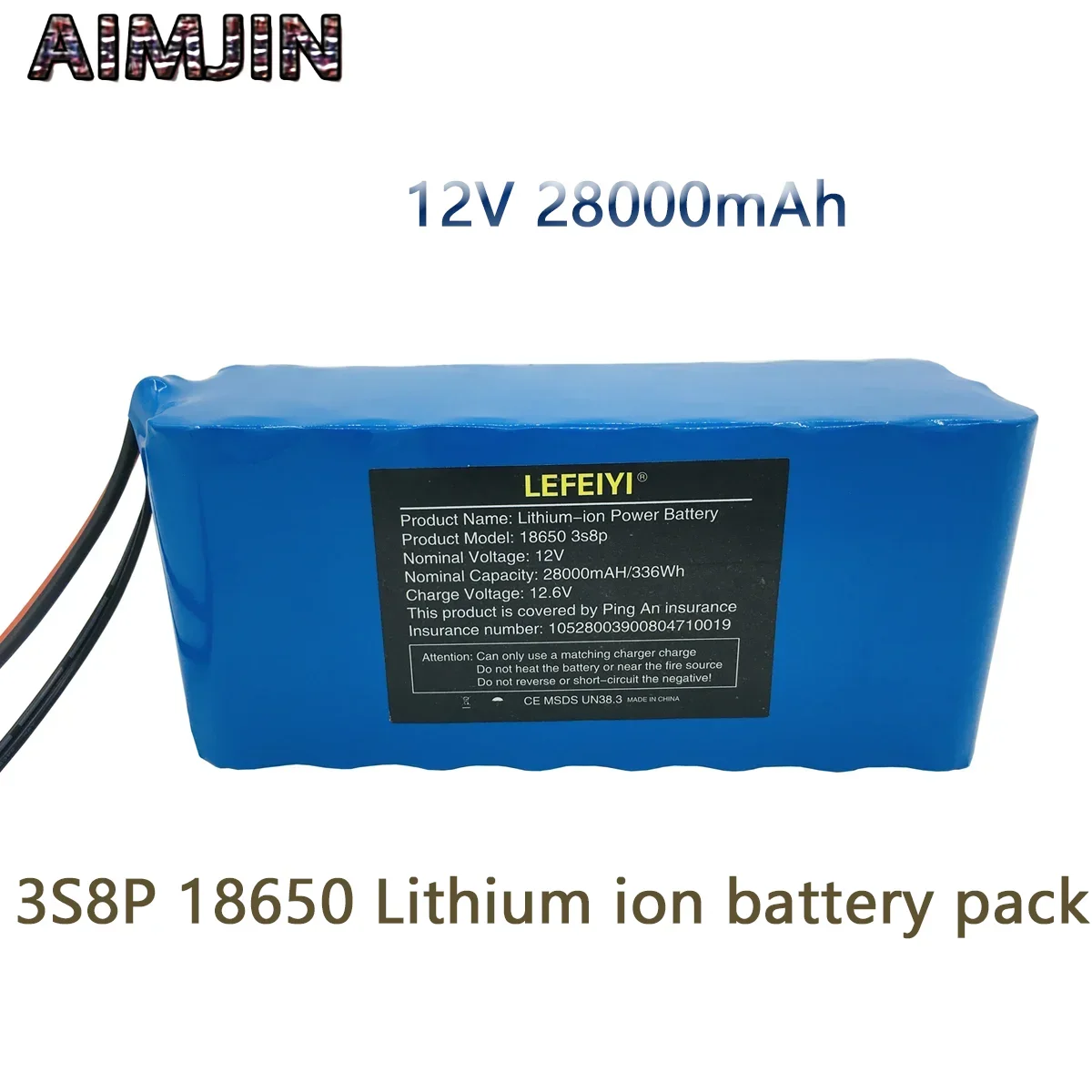 

Плата защиты литиевого аккумулятора, инвертор, 3S8P, 18650, 12 В, 28000 мАч