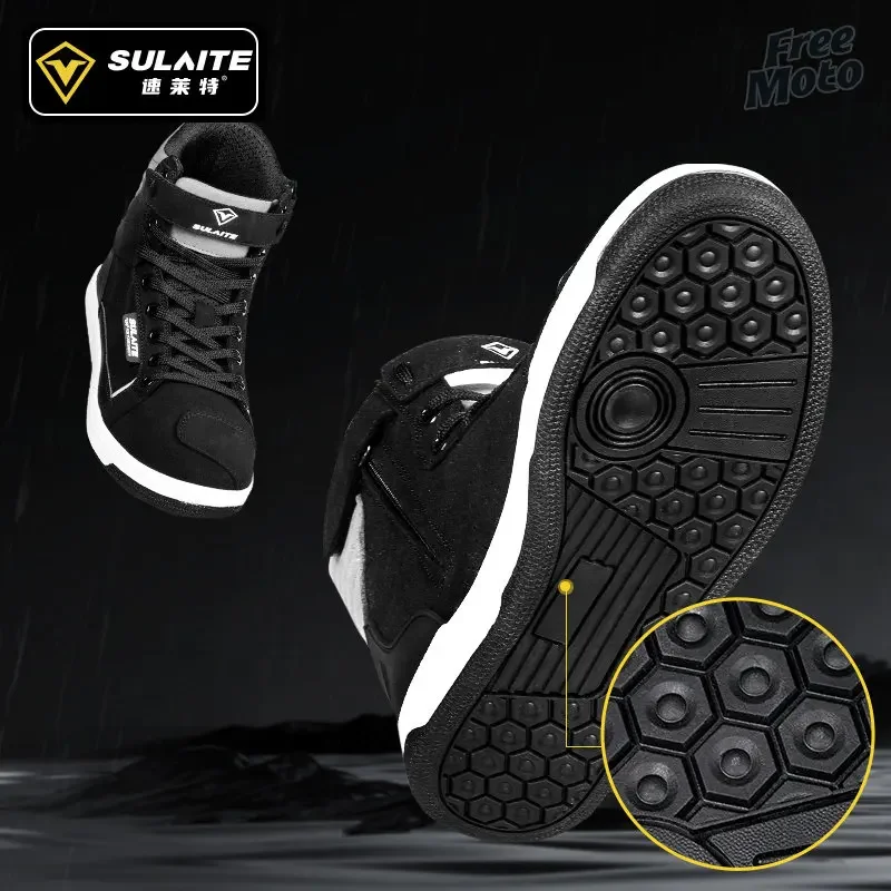 motorcycle rain boots motorcycle shoes motorcycle boots mens shoes safety shoes Boots Men Motorcycle Botas Moto 4 Seasons Anti-fall Anti-skid Reflective Off-road Leisure Motocross Shoes