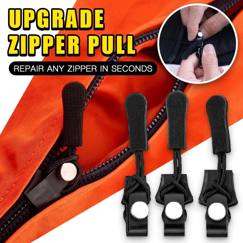 6PCS Zipper Puller Universal Instant Fix Zipper Repair Kit Replacement Zip  Slider Easy Repair Zipper For 3 Different Size - AliExpress