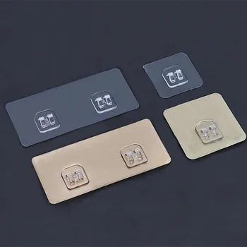 방수 강한 접착 후크 선반 스티커, 욕실 주방 벽 선반 랙, 주방 접착 벽 나사 후크 행거