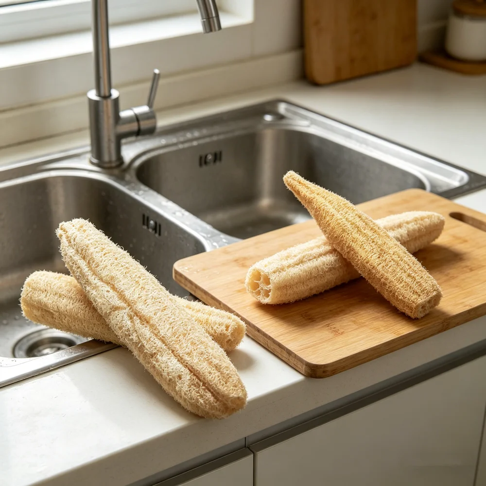 Eco-Friendly Natural Loofah Cleaning Sponge