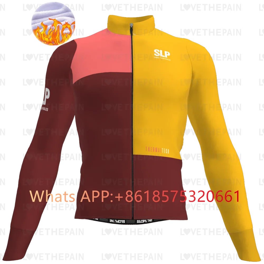 thumbnail image 1 of Slp SLOPLINE Team Ropa térmica de invierno para ciclismo, jersey para hombre, ropa cálida para exteriores, ropa para andar en bicicleta, mangas largas, ciclismo 2024, 1 of 5
