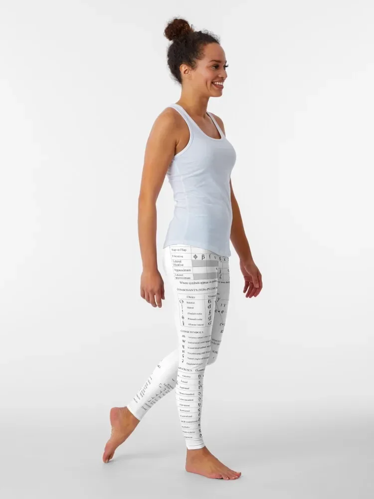 International Phonetic Alphabet Leggings trousers Female legging pants high waist Womens Leggings