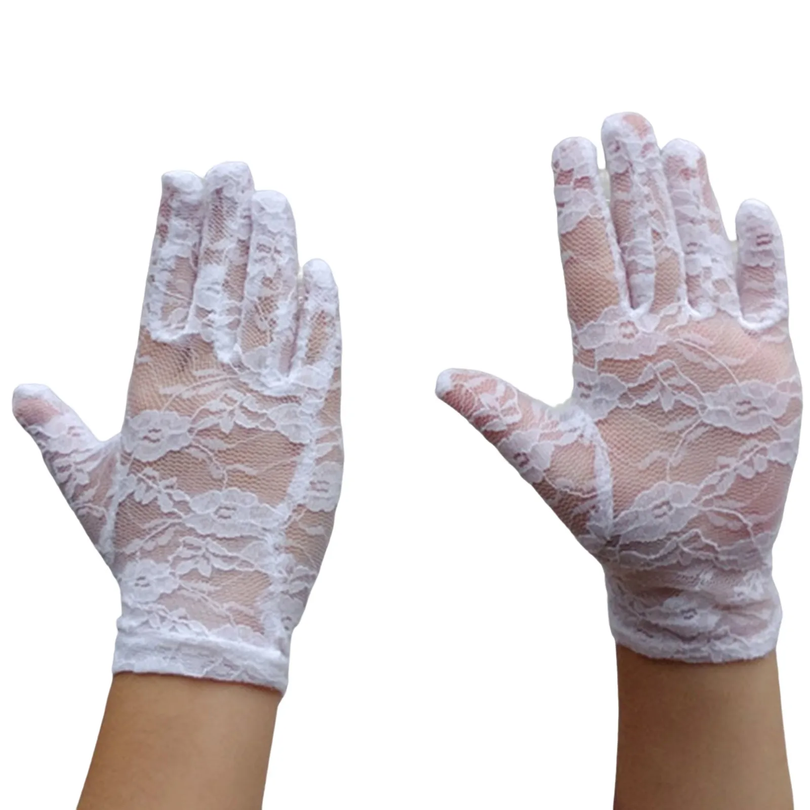 Kids Vintage Lace Gloves Wedding Costume Long Gloves Bride Wedding Cosplay Accessories For Dancing Party Kids Lace 아기장갑 baby gloves girl gloves