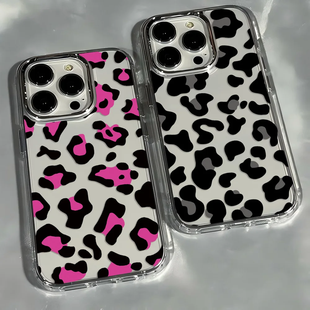 Chic Brown Leopard Pattern Phone Case – Fashionable Protective Cover