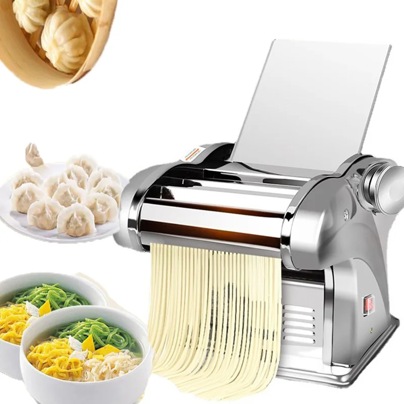 

Electric noodle machine kneading machine noodle making machine stainless steel household dough roller tablet press cutting machi