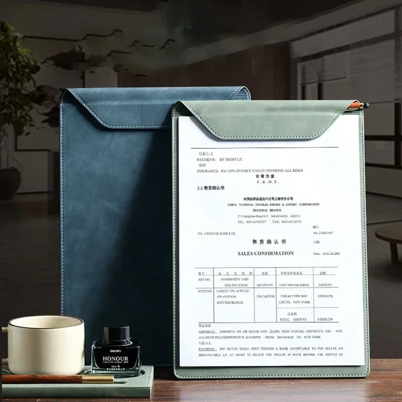 가죽 한손 패드 클립 보드 폴더, 석션 파일, 마그네틱 쓰기