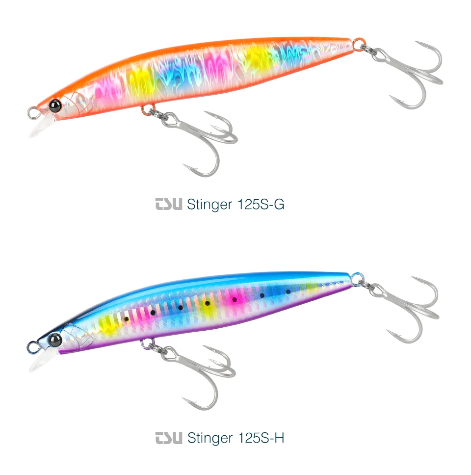 TSURINOYA Hochfester, ultralanger Casting Sinking Minnow Stinger 125S 125mm 28g Salzwasser-Angelköder Künstliche harte Köder – Detail 20