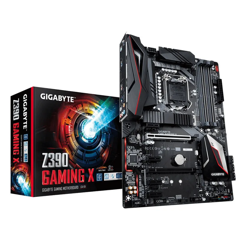 Nuovo Gigabyte Z390 Gaming X Lga1151 Scheda Madre Ddr4 Intel I9 I7 I5 I3 Cpu Intel Z390 Gaming Placa-Mtue 1151 Intel Lan M.2 Atx