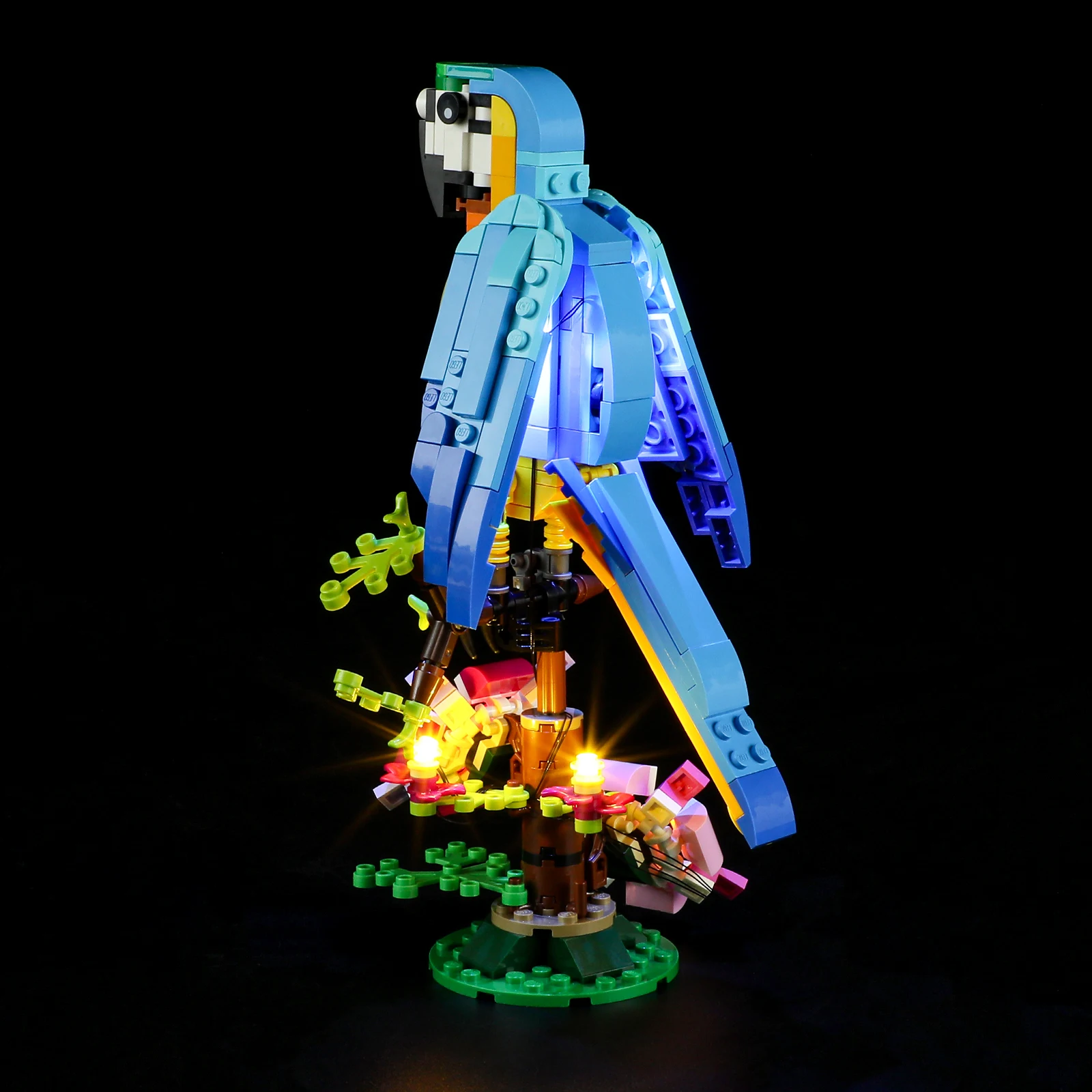 Hprosper 31136 크리에이터용 LED 조명, 배터리 박스 포함, 이국적인 앵무새 장식 램프, 레고 빌딩 블록 미포함, 3 in 1, 5V