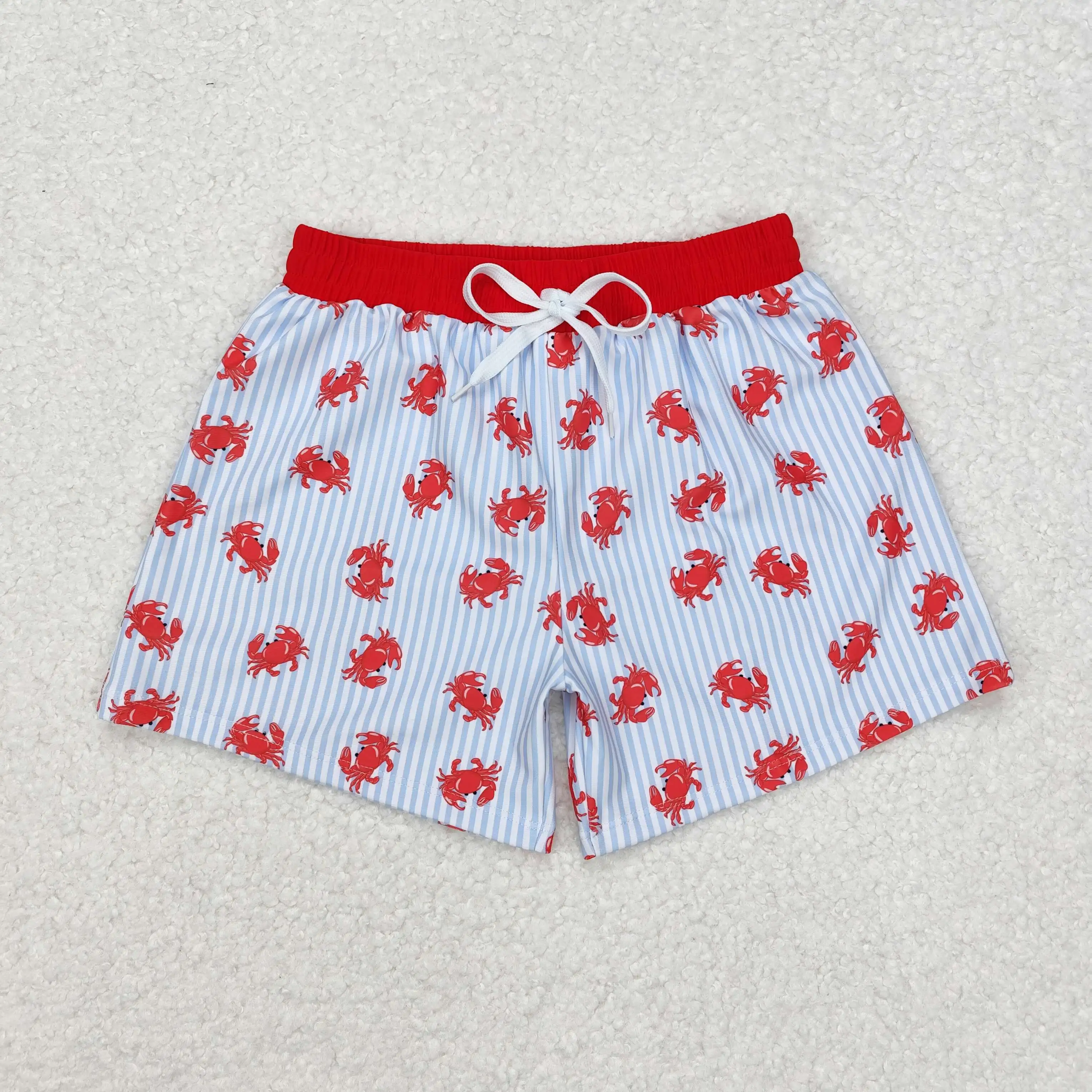 Wholesale Baby Boy Swimming Trunks Beachwear Children Toddler Fish Shorts Kid Swimsuit Children Summer Blue Swimwear Clothing 7