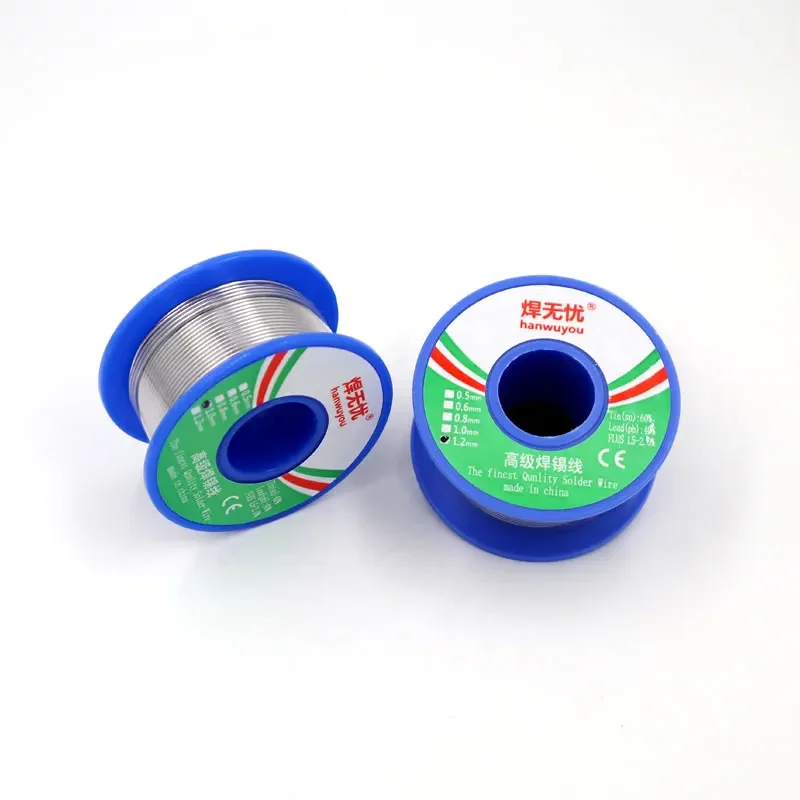 60/40 Solder Wire Rosin Core Tin Soldering Welding Flux 1.5-2.0% Iron Wire Reel 50g Diamater 0.5 0.6 0.8 1 1.2mm 1pc