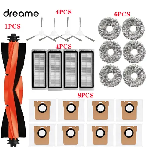 Dreame L20 Ultra Robot Vacuum Spare Parts Dreame L30 Ultra Rubber Main Side Brushes Mop Cloths HEPA Filters Dust Bag Accessories - Image 14
