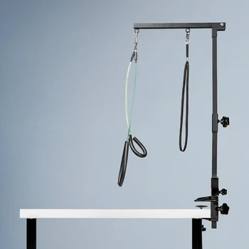 Dog Shower Stand Height Adjustable Suspender Grooming Table Arm Support Telescopic Pet Grooming Stand with Sling Pet Accessories 5