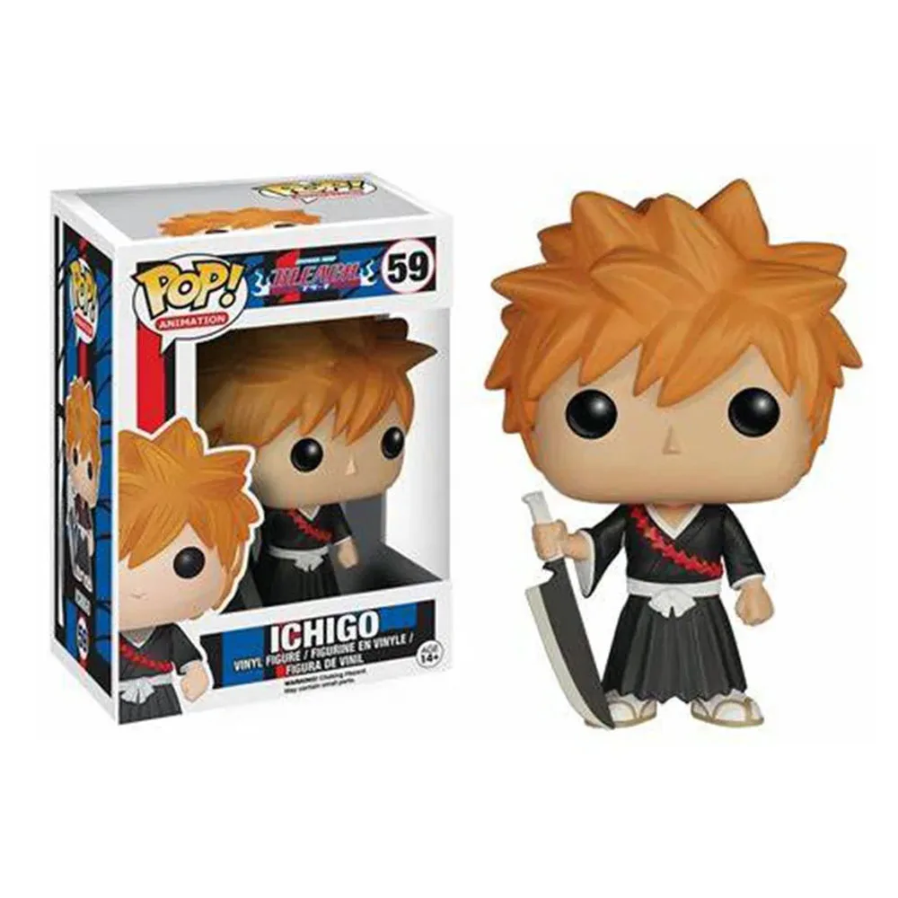 thumbnail image 5 of Figuras de acción de vinilo Funko Pop Anime BLEACH Ulquiorra #1182 Hollow Ichigo #96 Ichigo #59 #1087 Rukia #60 Juguetes Regalos, 5 of 5