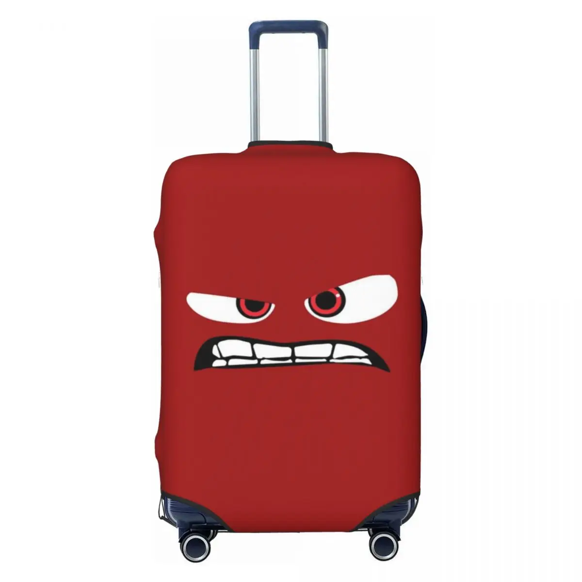 Funny Expression Suitcase Cover Cartoon Face Business Protector Vacation Fun Luggage Accesories