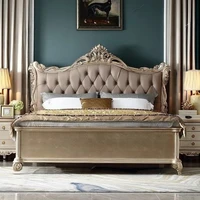 Armoires de lecture lits Double esthétique reine cadre de couchage lits chambre salon luxe Camas matrimoniales accessoires pour la maison 3