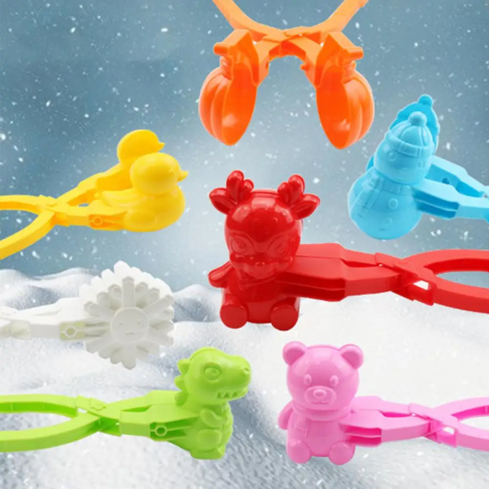 Snowball Maker 1 Set Snowball Clip Maker Clip Cartoon Entertainment Children Winter Snowball Clips Making Clips Tool Mould