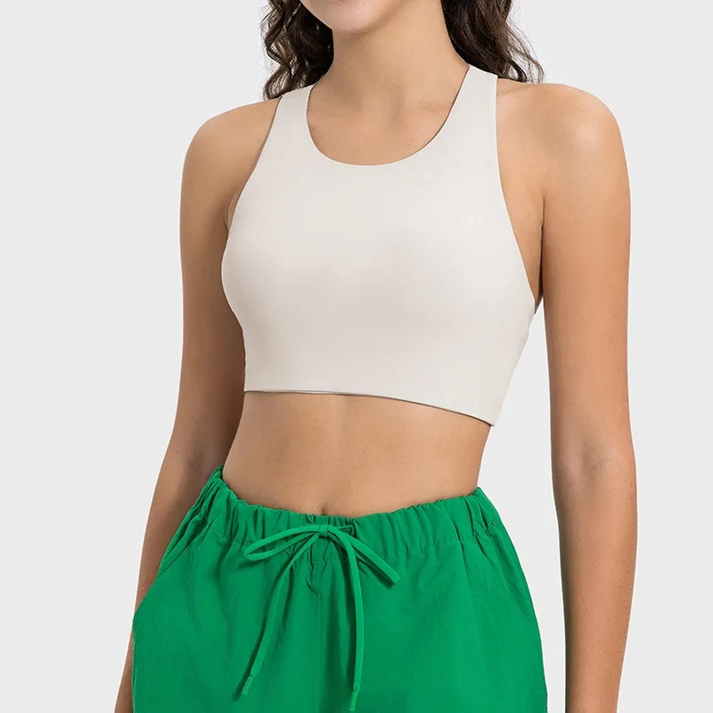 Lemon Back Yoga Top Women High Impact Shockproof Sports Bra Women Gym Push Up Bra Workout Tops Running Gym Vest Tank Top