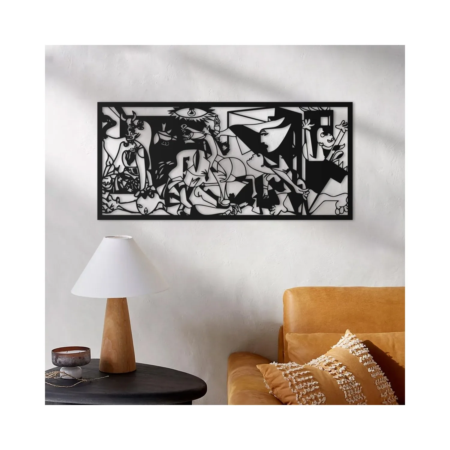 

İkonika Guernica Metal Table Black Matt Aesthetic Design Contemporary Stylish Posture Eco-Friendly Content Stainless High Quality Raw Material