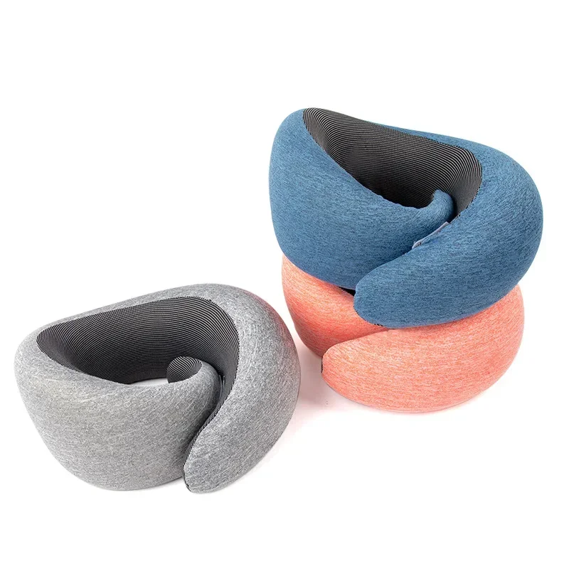 U Shape Memory Foam Neck Pillow Snail Travel Neck Pillows Portable Cervical Vertebra Airplanes Noon Break Pillow Relax New 2