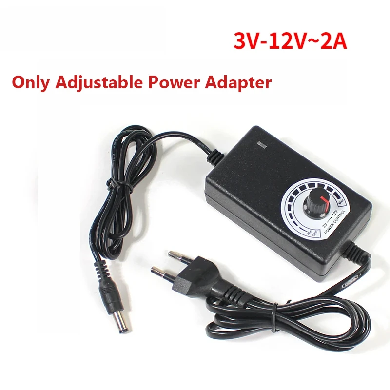 Verstelbare Voedingsadapter 3V 5V 6V 9V 12V 1a 2a Voedingsadapter Universeel 220V Naar 12V Adapter Verstelbare Oplader