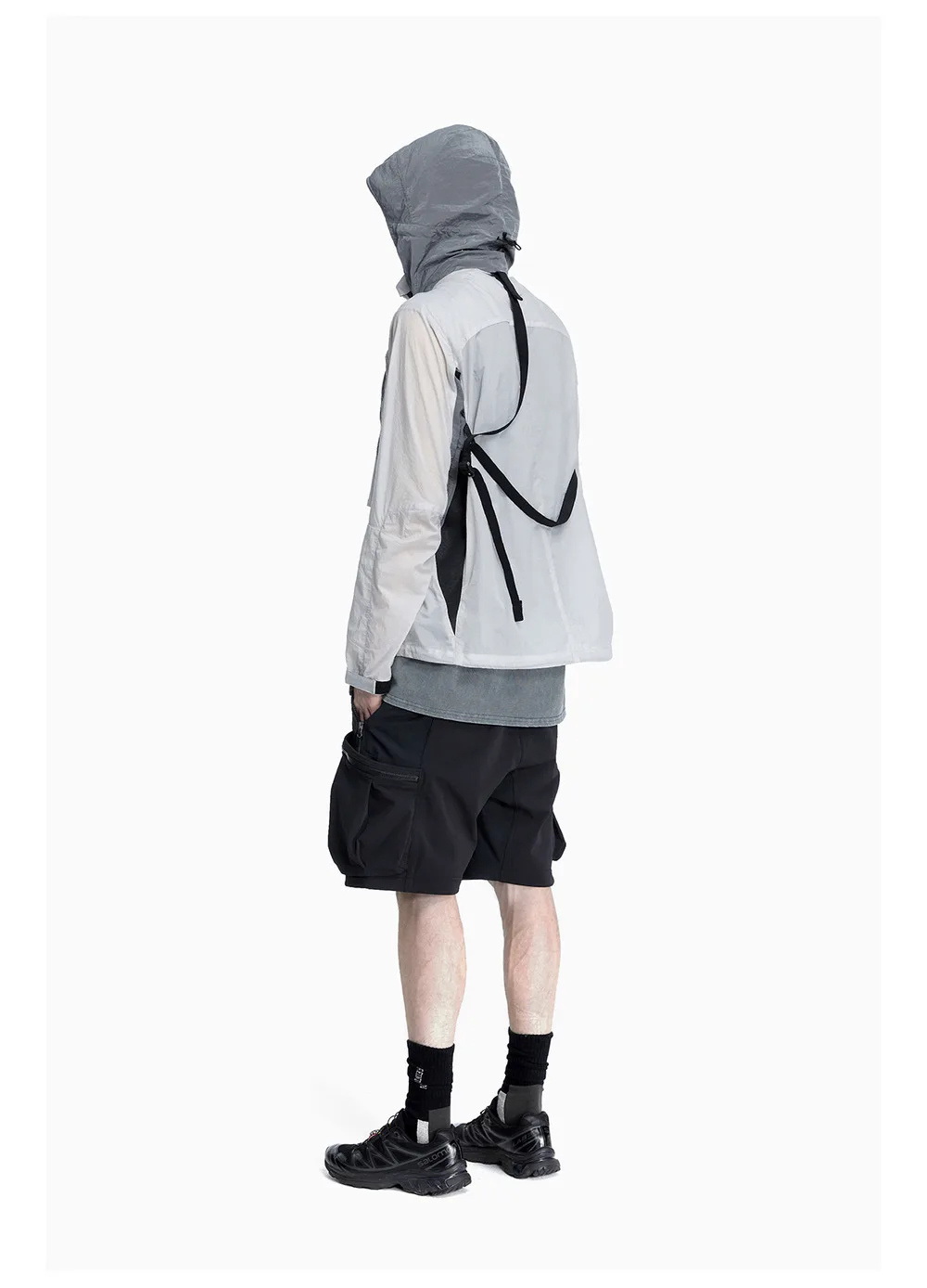 Reindee Lusion 23ss Light breathable UV protection jacket high collar shape adjustable hood techwear gorpcore