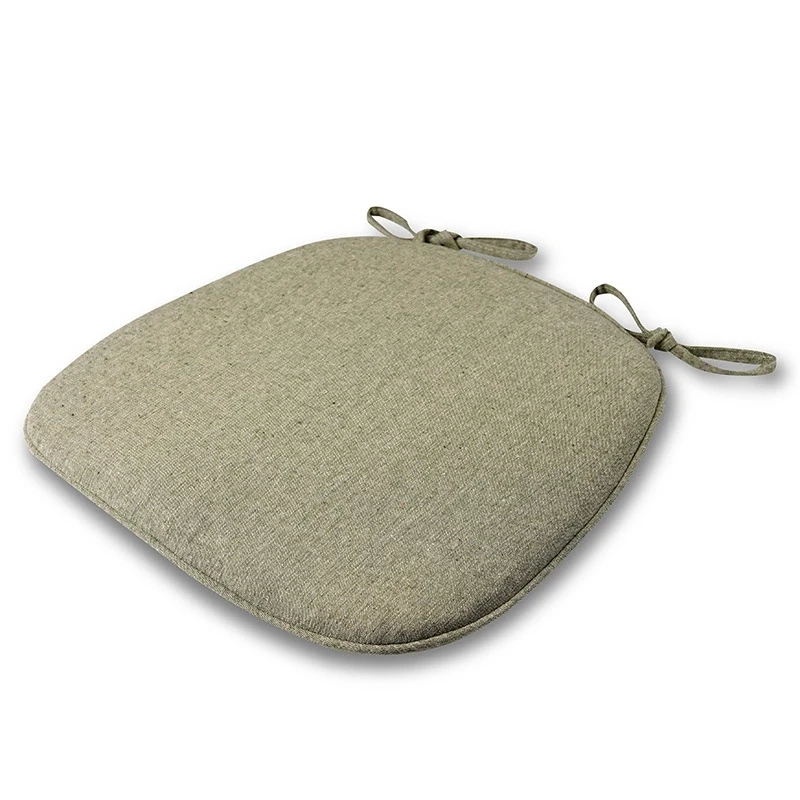 Brief Flax Non-slip Chair Cushion Comfortable Home Sponge Dining Chair Cushions Washable Outdoor Garden  Chair Pad Car Seat Mats 5