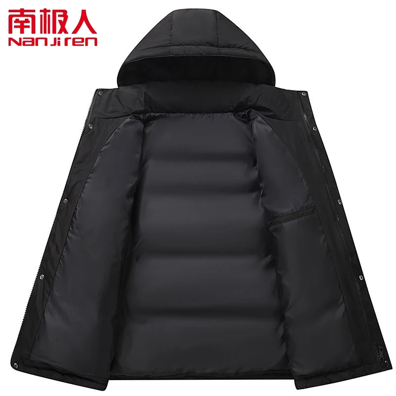 Antarctic Fall/Winter New Cropped Down Jacket Thickened Hooded Loose Couple Jacket