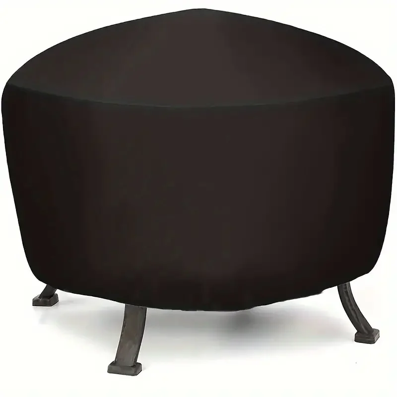 1pcs Fire Pit Cover, Round Firepit Cover,  Dustproof Fire Bowl Cover,  Grill Cover, Waterproof Barbecue Grill Protector 6
