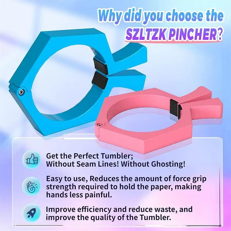 Pinch Perfect Tumblers Clamp Secure Grip And Hold Tumblers Wrap