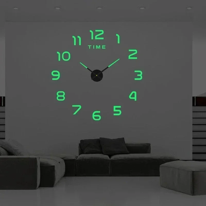Bedroom Decoration Clock Large 3d Wall Clock Living Room Large Garden Acrylic Mirror Sticker Decoration Art Decor Clocks Digital wall clock,digital wall clock