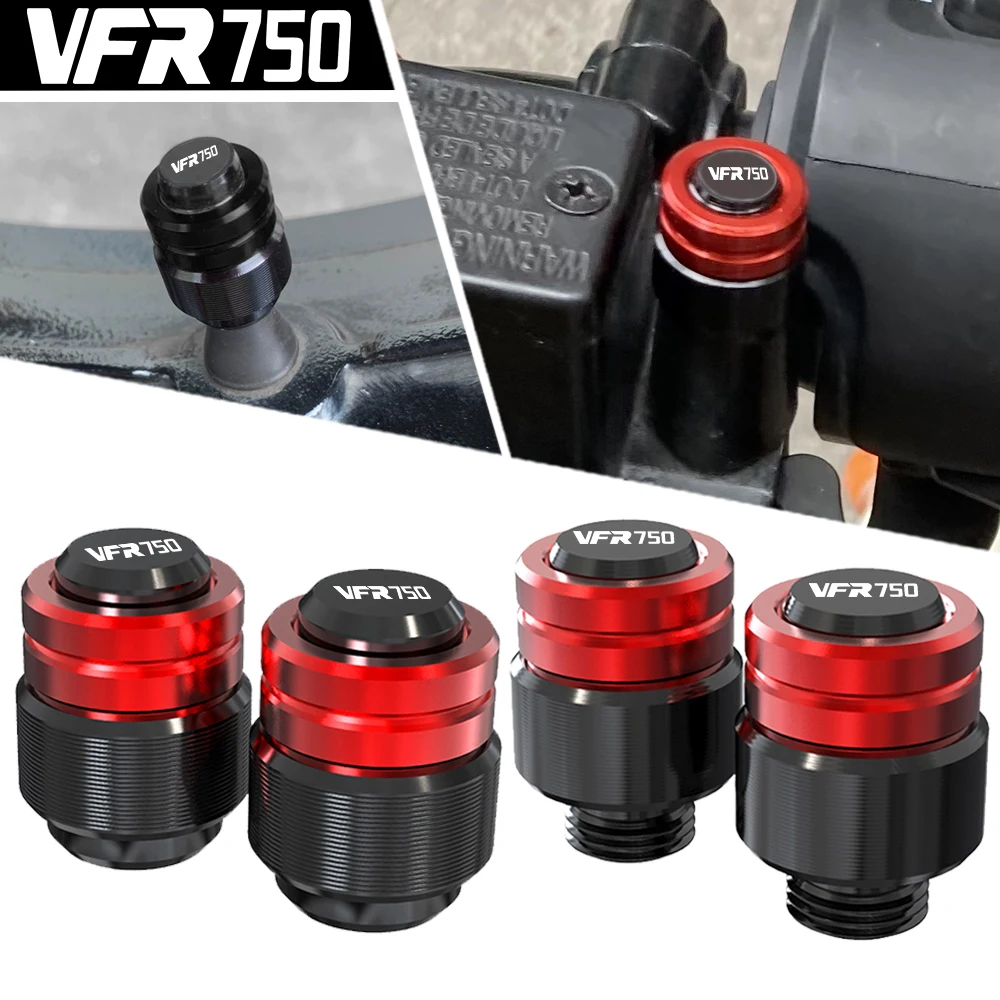 

FOR HONDA VFR750/F/R VFR 750 F R 1986-1998 1997 1996 Motorcycle Rearview Mirror Plug Hole Screw Cap & Tire Valve Stem Caps Cover