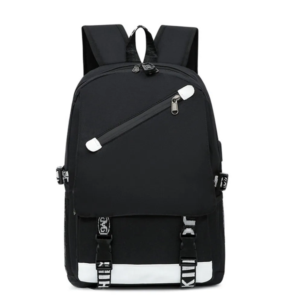 Classic Korean version USB student for boys and girls, casual travel backpack_voghion.com