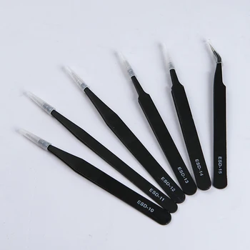 6-Piece ESD Anti-Static Precision Tweezers Set 1