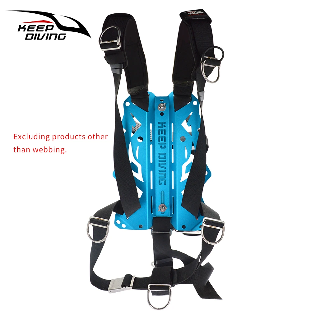 3.5M Tec Diving Backplate Webbing Scuba Diving Wing BCD Belt Harness 304 Stainless Steel Grommet Backmount donut Accessories 2